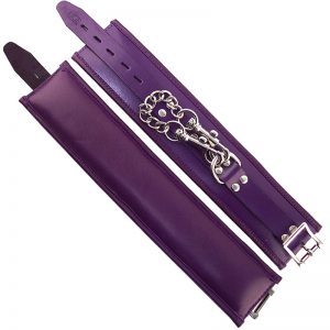 Rouge Garments Wrist Cuffs Padded Purple by Rouge Garments for you to buy online.
