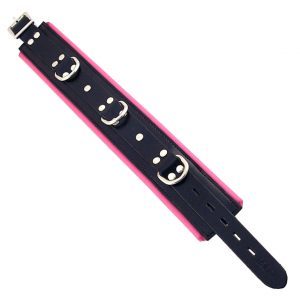Rouge Garments Black And Pink Padded Collar by Rouge Garments for you to buy online.