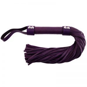 Rouge Garments Purple Leather Flogger by Rouge Garments for you to buy online.