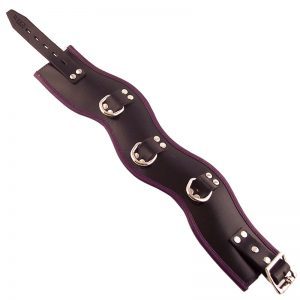 Rouge Garments Black And Purple Padded Posture Collar by Rouge Garments for you to buy online.
