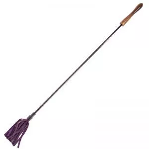 Rouge Garments Riding Crop With Wooden Handle Purple by Rouge Garments for you to buy online.