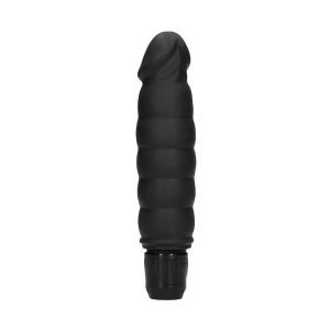 Buy Ribbed Vibrator Black by Shots Toys online.