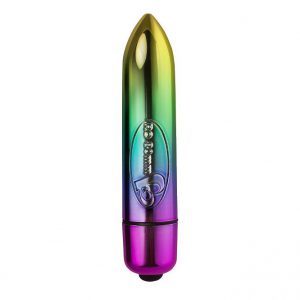 Buy Rocks Off 80mm Rainbow Bullet Vibrator by Rocks Off Ltd online.