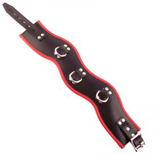 Buy Rouge Garments Black And Red Padded Posture Collar by Rouge Garments online.