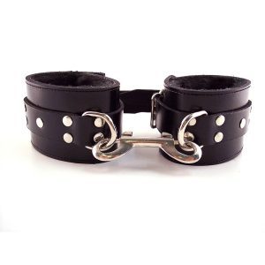 Buy Rouge Garments Black Fur Wrist Cuffs by Rouge Garments online.