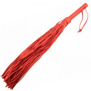 Buy Rouge Garments Large Red Leather Flogger by Rouge Garments online.