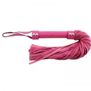 Buy Rouge Garments Pink Leather Flogger by Rouge Garments online.