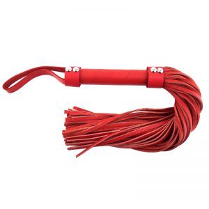 Buy Rouge Garments Red Leather Flogger by Rouge Garments online.