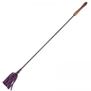 Buy Rouge Garments Riding Crop With Wooden Handle Purple by Rouge Garments online.