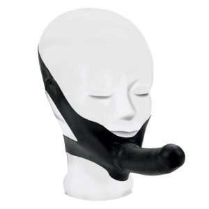 The Accommodator Face Strap On Dildo Black by California Exotic for you to buy online.