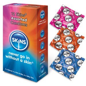 Skins Condoms Assorted 12 Pack by Skins Condoms for you to buy online.