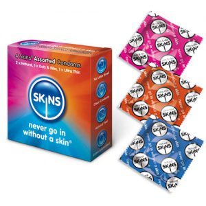 Skins Condoms Assorted 4 Pack by Skins Condoms for you to buy online.