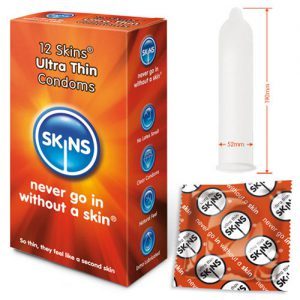 Skins Condoms Ultra Thin 12 Pack by Skins Condoms for you to buy online.