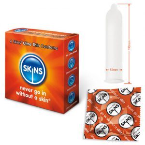 Skins Condoms Ultra Thin 4 Pack by Skins Condoms for you to buy online.