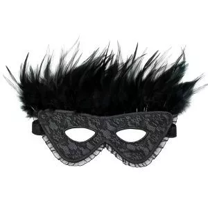 Buy Satin Look Feather Mask by Rimba online.