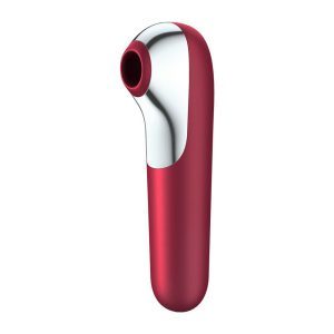 Buy Satisfyer App Enabled Dual Love Clitoral Massager Red by Satisfyer Pro online.