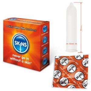 Buy Skins Condoms Ultra Thin 4 Pack by Skins Condoms online.