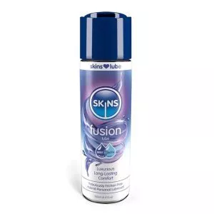 Buy Skins Fusion Hybrid Silicone And Waterbased Lubricant 130ml by Skins Condoms online.