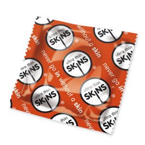 Buy SkinsCondoms Ultra Thin x50 (Red) by Skins Condoms online.