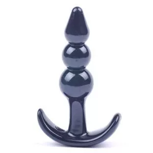 Buy Small Black Beaded Anal Plug by Various Toy Brands online.