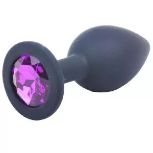 Buy Small Black Jewelled Silicone Butt Plug by Various Toy Brands online.