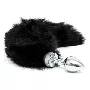 Buy Small Butt Plug With Black Tail by Rimba online.