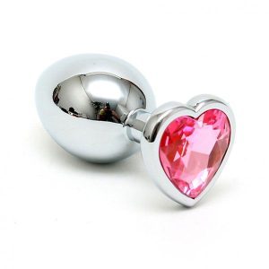 Buy Small Butt Plug With Heart Shaped Crystal by Rimba online.
