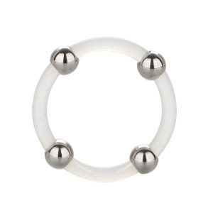Buy Steel Beaded Silicone Cock Ring XL by California Exotic online.