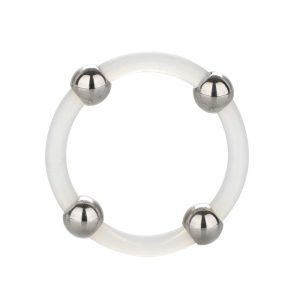 Buy Steel Beaded Silicone Ring Large by California Exotic online.