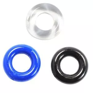 Buy Tempt Ation Triple Pack Doughnuts Cock Ring by Various Toy Brands online.