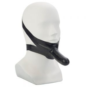Buy The Accommodator Face Strap On Dildo Black by California Exotic online.
