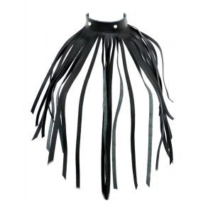 Buy The Red Leather Fringe Necklace Collar by The Red online.