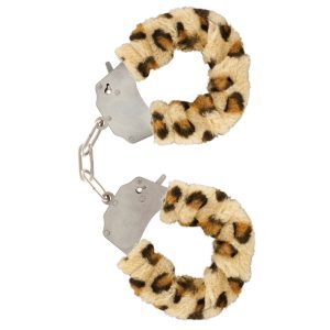 Buy ToyJoy Furry Fun Wrist Cuffs Leopard by Toy Joy Sex Toys online.