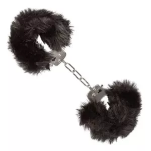 Ultra Fluffy Furry Cuffs Black California Exotic 4.jpg