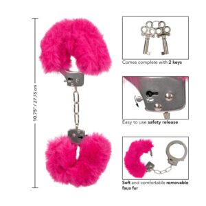 Ultra Fluffy Furry Cuffs Pink California Exotic 3 1.jpg