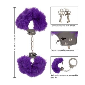 Ultra Fluffy Furry Cuffs Purple California Exotic 3 1.jpg