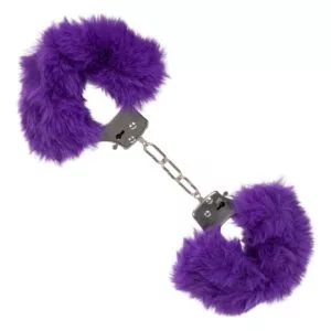 Ultra Fluffy Furry Cuffs Purple California Exotic 4.jpg