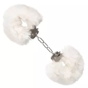 Ultra Fluffy Furry Cuffs White California Exotic 4.jpg