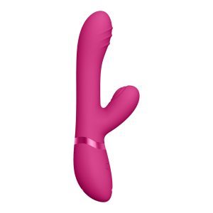 Buy Vive Tani Finger Motion With Pulse Wave Vibrator Pink by Shots Toys online.