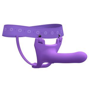 Buy Zoro Silicone Strap on System With Waistbands Purple 5.5 Inch by Perfect Fit online.