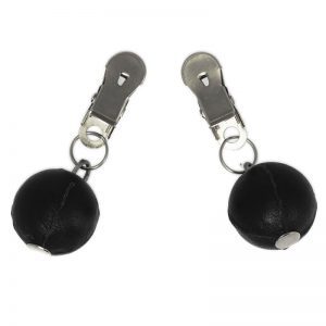 Nipple Clamps With Round Black Weights by Rimba for you to buy online.