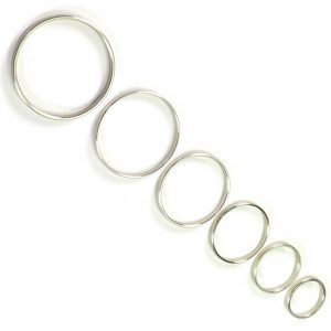 Thin Metal 0.4cm Wide Cock Ring by Rimba for you to buy online.